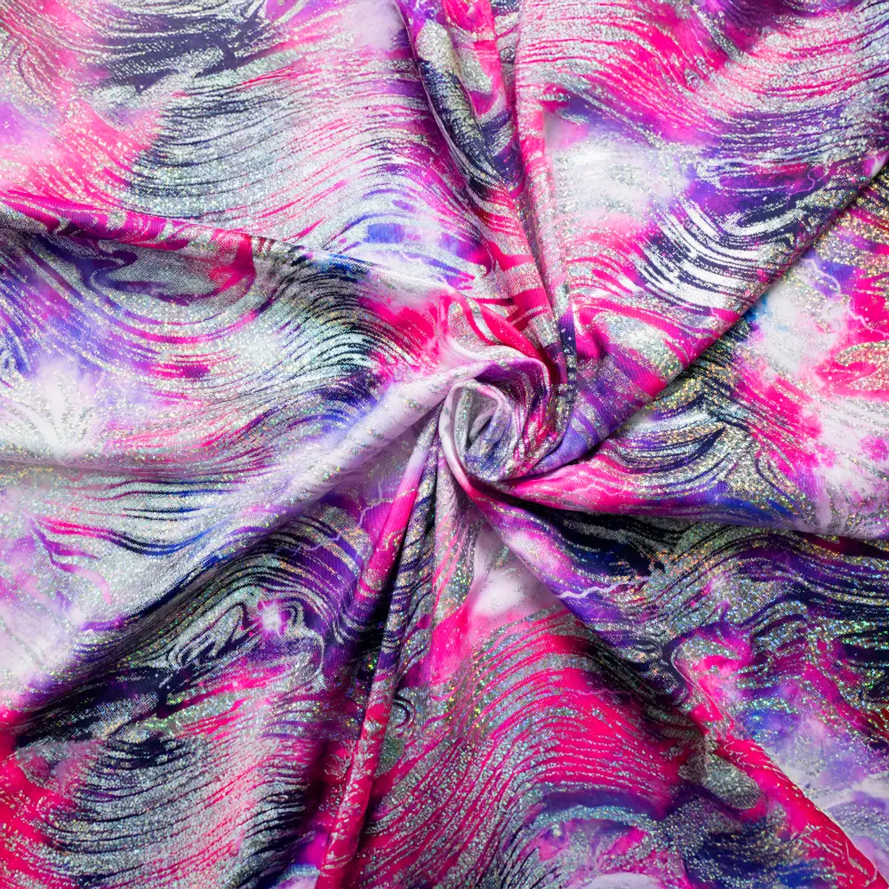 tie dye pink purple print